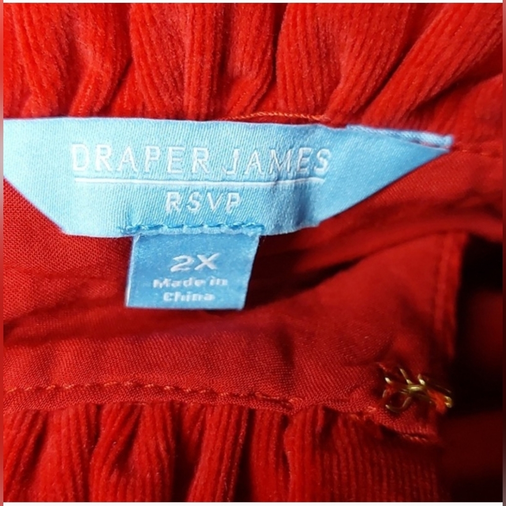 Draper James Red Corduroy Dress - Picture 11 of 12